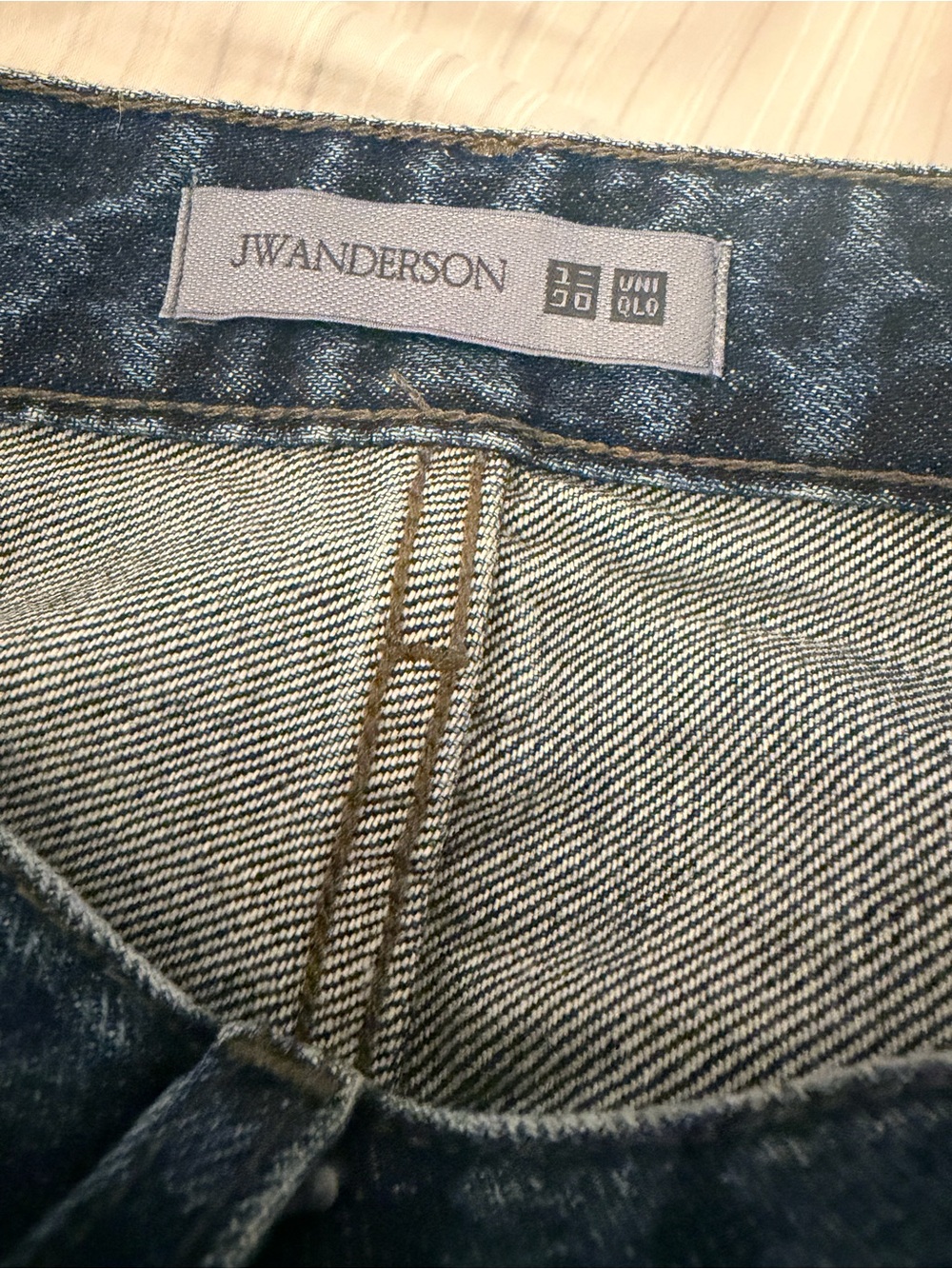 Uniqlo Blue Denim Jeans with Contrast Stitching